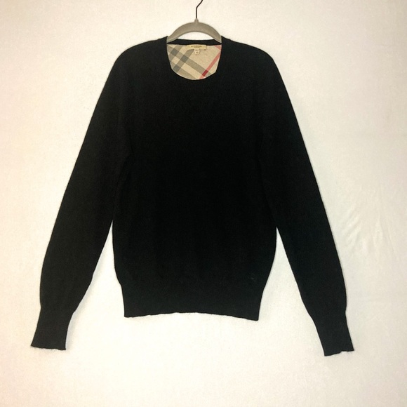 Burberry Other - Burberry London 100% Cashmere Black V Neck Sweater M Medium Excellent Condition